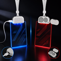 Placa de Identificación LED Acrílica Personalizada de Fábrica para Personal de Seguridad, con Nombre y Luz, para Bares, Conciertos, Festivales y Control de Acceso