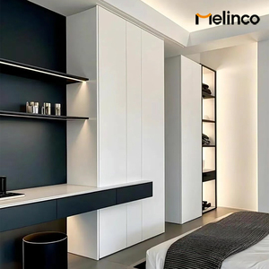 Armoire de chambre à coucher moderne Melinco, matériau WPC, <span class=keywords><strong>design</strong></span> écologique, portes personnalisables, meubles de maison de haute qualité - Product Image 2