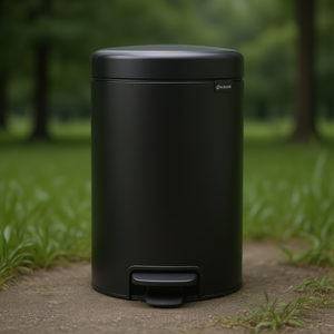 Pattumiera Newicon 12 L Nero Opaco con Pedale - Product Image 3