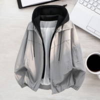 Veste pour homme avec logo personnalisable, vente en gros, veste bomber tendance pour homme en grande taille, veste décontractée tendance pour homme