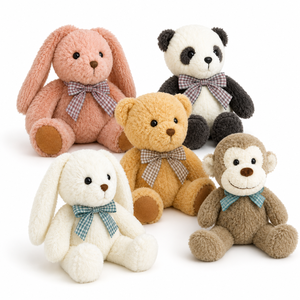 Collection de Peluches Animaux Mignons de Dessins Animés : Lapin, Ours, Chiot – Jouets en Peluche Doux à Câliner, Cadeau pour Enfants, Taille Personnalisée, Décoration de Chambre - Product Image 6