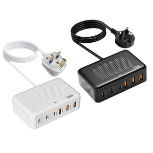 USB C şarj bloğu, 100W GaN 6 Port PD USB C QC USB bir duvar şarj adaptörü fiş küp, süper hızlı tip C şarj istasyonu Hub - Product Image 1