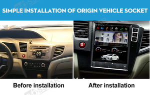 Autoradio Android con Schermo Verticale Stile Tesla da 10.4 Pollici, GPS e Navigazione per <span class=keywords><strong>Honda</strong></span> <span class=keywords><strong>Civic</strong></span> <span class=keywords><strong>2012</strong></span> - Product Image 4