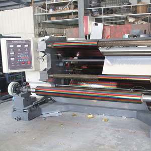 Machine de découpe de rouleaux de papier entièrement automatique en plastique, commande par micro-ordinateur, machine de découpe et de rembobinage de film et de ruban BOPP - Product Image 2