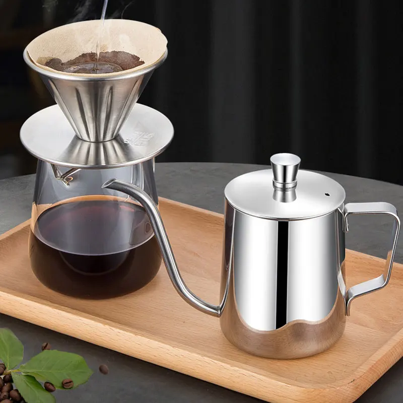 350ml Gooseneck Coffee Kettle 304 Stainless Steel Coffee Drip Pot