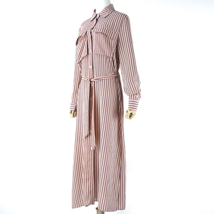 Yindian venta directa de fábrica-estilo de lazo de la cintura tubo frontal con botones fiesta moda vestidos casuales - Product Image 2