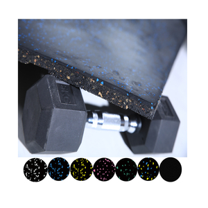 Tập thể dục cao su sàn Mat bền phòng tập thể dục EPDM + SBR phòng tập thể dục cao su sàn thảm gạch - Product Image 3