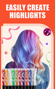 Crème de teinture pour cheveux jetable 10 couleurs à double usage avec peigne de teinture pour cheveux pour les fêtes de festival et l'application de <span class=keywords><strong>mascara</strong></span> de maquillage aussi! - Product Image 5