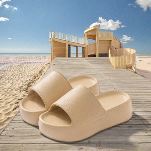 <span class=keywords><strong>Sandali</strong></span> da donna estivi leggeri Open Toe alti <span class=keywords><strong>con</strong></span> plateau spessi Sole antiscivolo caratteristica <span class=keywords><strong>suola</strong></span> EVA <span class=keywords><strong>sandali</strong></span> pantofole - Product Image 3