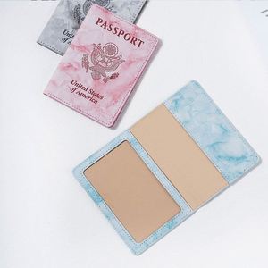 Funda de Piel Sintética Personalizada para Pasaporte, Diseño Simple y Delgado, para Viajes - Product Image 4
