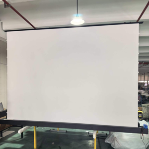 Écran de projection électrique motorisé pour sol, 1860x1346mm, gris cristal ALR, anti-lumière ambiante, pour home cinéma - Product Image 3