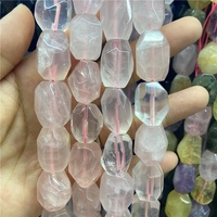 Perles en agate de cristal facetté irrégulier de 15 à 20 mm, perles en vrac, accessoires de bijoux, bricolage, perles à trou vertical, vente en gros