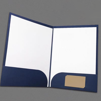 Carpeta Corporativa Negra con Logotipo Estampado en Oro, Carpeta de Oficina A4, Papelería de Oficina de Fábrica Confiable
