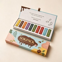 Maßgefertigte Magnetische Flip-Top Umweltfreundliche Schokoladen- & Babynahrung-Geschenkbox mit Einzelnischen Premium Starre Papierverpackung