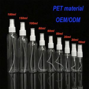 Botellas de Spray de Plástico PET Transparentes Vacías para Alcohol, con Etiqueta Personalizada, de 30ml, 50ml, 60ml, 80ml, 100ml, 120ml, 150ml, 250ml y 500ml - Product Image 4