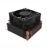 Refroidisseur de processeur actif avec ventilateur PWM 80mm 4 broches VC plaque de trempage radiateur chambre de vapeur dissipateur thermique CPU pour processeur serveur 2U LGA 1700