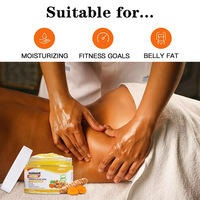 Crema caliente adelgazante para masajes, crema caliente de cúrcuma para masajes, gel de aloe vera, colágeno, reafirmante, hidratante, nutritivo, cuidado corporal diario