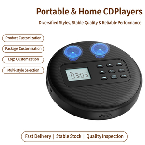 Reproductor de CD Portátil Redondo Personalizado de Fábrica con Altavoces Dobles y Pantalla LCD para Auto, Hogar o Regalo - Product Image 5