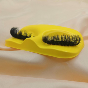 6DA09 fluffy eyelashes long natural D Curl wispy wink winged faux mink 25mm synthetic fiber with custom packaging box