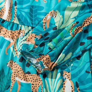 Abiti personalizzati all'ingrosso da donna girocollo manica lunga ghepardo giungla abiti Casual di media lunghezza abiti da donna - Product Image 4