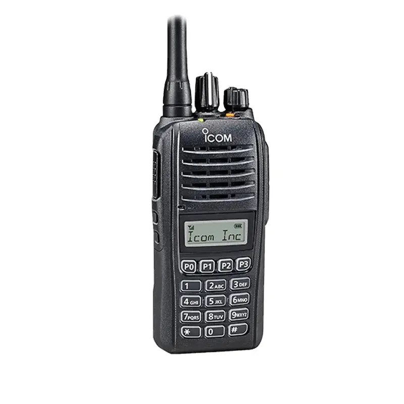 Walkie talkie tahan air ICOM F1100DT, tranceiver digital audio terkemuka kompak mode operasi banyak waktu siaga panjang