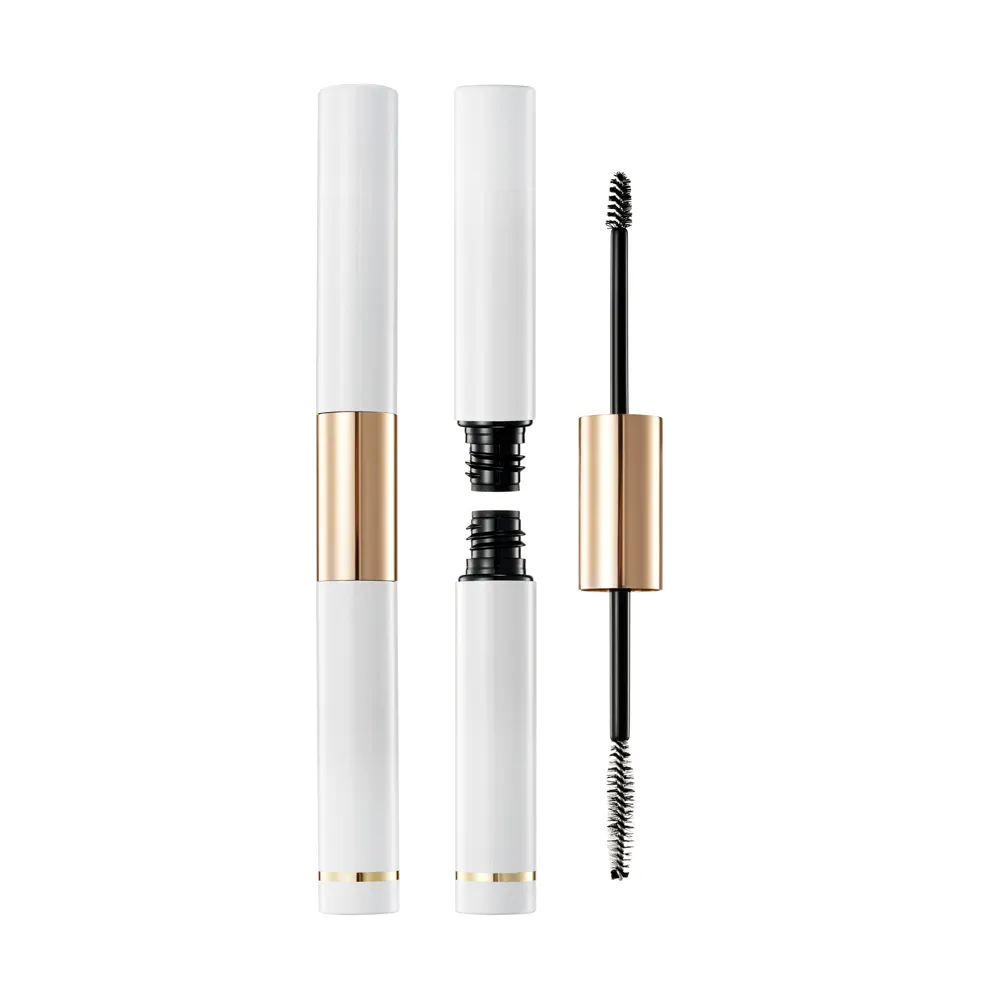 HUIHO Novo Design Dupla Face Branco Mascara Embalagem Garrafa Eyeliner Tubo 5ml Alumínio Vazio Mascara Case