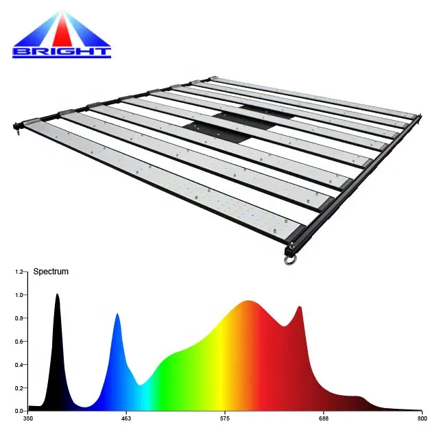 30% OFF LED coltiva la luce 8 barre RJ porta dimmerabile IP65 600W spettro completo ha condotto la pianta 3000K 5000K 660nm barra principale idroponica