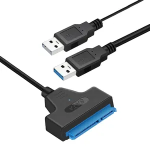 USB 2.0 USB 3.0 À 22 Broches Sata 2.5 3.5 Pouces SDD HDD Disque dur Adaptateur Convertisseur Câble Cordon