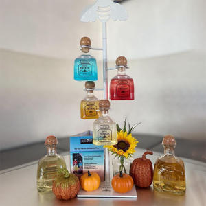 Exhibidor de Botellas de <span class=keywords><strong>Tequila</strong></span> de Metal Dorado Personalizado, Soporte de Acero Inoxidable para <span class=keywords><strong>España</strong></span>, Yichang, Western Son, E&J - Product Image 6