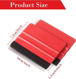 Grattoir à bords en velours noir réutilisable 10x7,3 cm avec poignée robuste pour givre et autocollants - Product Image 2
