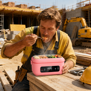 Chauffe-plat portable avec récipient intérieur en acier inoxydable 304, boîte à lunch électrique intelligente à chauffage numérique - Product Image 5