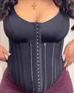 Fajas colombianas Corset เหล็กนาฬิกาทรายควบคุมหน้าท้องเสื้อกั๊กเทรนเนอร์ - Product Image 1