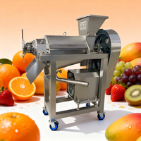 Hete verkoop spiraalvormige crusher mango & groente fruitpers 220V motor hoge productiviteit koudpers pulpmachine