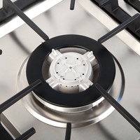 Kompor Gas Alam 5 Tungku KEON Custom Stainless Steel, Model Berdiri Bebas dan Terpasang, dengan Oven Listrik