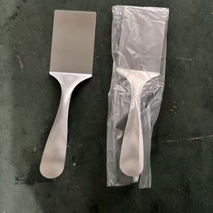 Ensemble de spatules en acier, 2 pièces, spatule plate robuste pour griller le steak, Teppanyaki, friture, usage domestique et commercial - Product Image 3