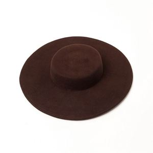 X1239 Chapeaux en laine unisexes pour adultes, style rétro, à calotte plate, à large bord, respirants, décontractés, pour l'extérieur, type casquette jazz - Product Image 4