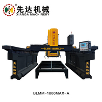 Machine de découpe de pierre CNC Xianda Smart robuste 380V 18,5kW avec commande PLC et moteur pour le fraisage et le profilage de dalles de granit