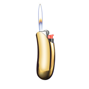 Étui pour briquet à <span class=keywords><strong>gaz</strong></span> en acier en forme de banane avec carburant au butane, design moderne et minimaliste pour briquets et cadeaux d'affaires - Product Image 1