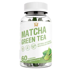 Gomitas con Sabor a Té Verde Matcha, Suplementos Herbales para Adultos, Beneficios para el Crecimiento del Cabello, 60 Unidades, 2 Gomitas Diarias, Vida Útil de 24 Meses - Product Image 1