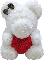 Ours en peluche rose AYOYO OEM 2026, rose A/B 25 cm, ours en peluche rose pour la Saint-Valentin et Halloween pour petite amie