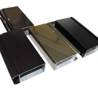Profils en aluminium sur mesure, cadre courbé pour fenêtres, plafond, profil en verre 4080, usine d'aluminium Foshan, profils en aluminium pour fenêtres