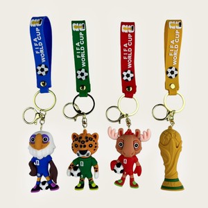 2026 विश्व प्रशंसक सामान सिलिकॉन कुंजी श्रृंखला कार्टून शुभंकर पेलेंट मॉडल छोटे ज़ायु तेंदुए कुंजी श्रृंखला प्रचार उपहार