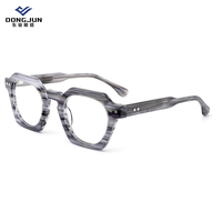 Monture de lunettes optique ronde de petite taille tendance, monture optique unisexe en fibre d'acétate, technologie de qualité, monture de lunettes optique