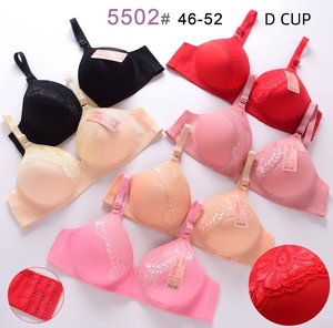 Soutien-gorge grande taille sans armatures pour <span class=keywords><strong>femme</strong></span>, bonnets fins et respirants avec dentelle en coton, doux et confortable pour le quotidien - Product Image 2