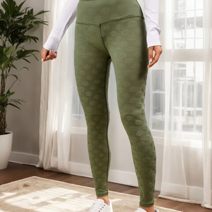 Leggings Fitness da donna senza cuciture a vita alta per Yoga collant sportivi traspiranti in Spandex/Nylon disponibili XS-XXL fornitore all'ingrosso - Product Image 1