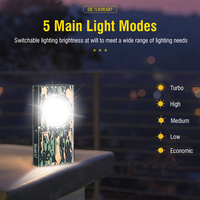 Haute puissance 1100lm Mini porte-clés lampe de poche 10 Modes lumière IPX5 étanche économie d'énergie UV LED EDC torche extérieure