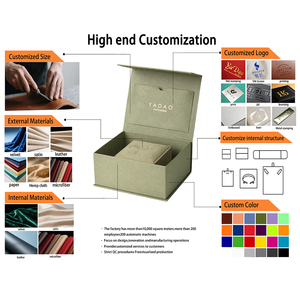 YADAO Wholesale Customized Logo Green Magnetic Paper <strong>Jewelry</strong> Gift <strong>Box</strong> Package with Octagonal <strong>Velvet</strong> <strong>Jewelry</strong> <strong>Box</strong> Inner POPULAR - Product Image 5