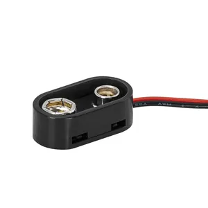 DCK6 Kunststoff Typ I 9V Batterie-Schnapp clip 150MM Draht länge Batterie Hard Shell 9V Batterie-Schnapp anschluss