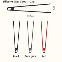 Pinces alimentaires en silicone de qualité alimentaire, résistantes aux hautes températures, antidérapantes et anti-brûlures, en forme de V, pour barbecue, steaks et buffets