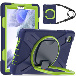 Custodia Ibrida Integrale con Supporto Girevole a 360° e Cinghia per <span class=keywords><strong>Tablet</strong></span> <span class=keywords><strong>Samsung</strong></span> <span class=keywords><strong>Galaxy</strong></span> Tab <span class=keywords><strong>A7</strong></span> <span class=keywords><strong>Lite</strong></span> 8.7 SM-T220 T225 - Product Image 2